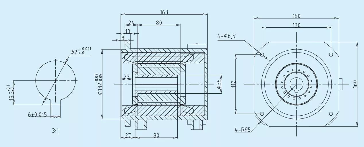 Stainless Steel Cantilever Water Cooled Permanent Magnet Motor